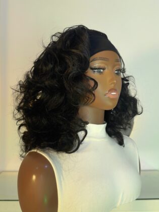 HEADBAND WIG CAMILA (Black)